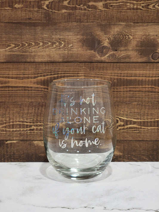 Stemless wine glass