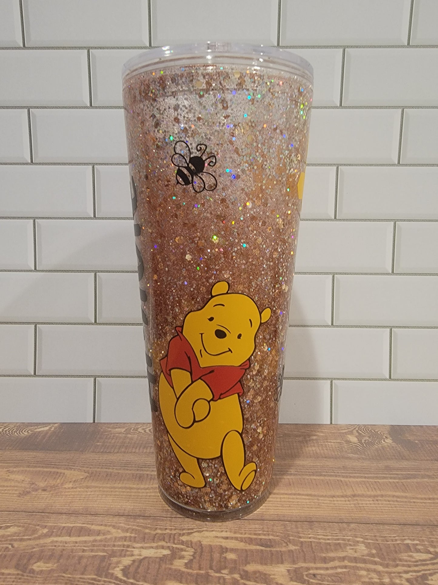 Plastic snowglobe tumbler