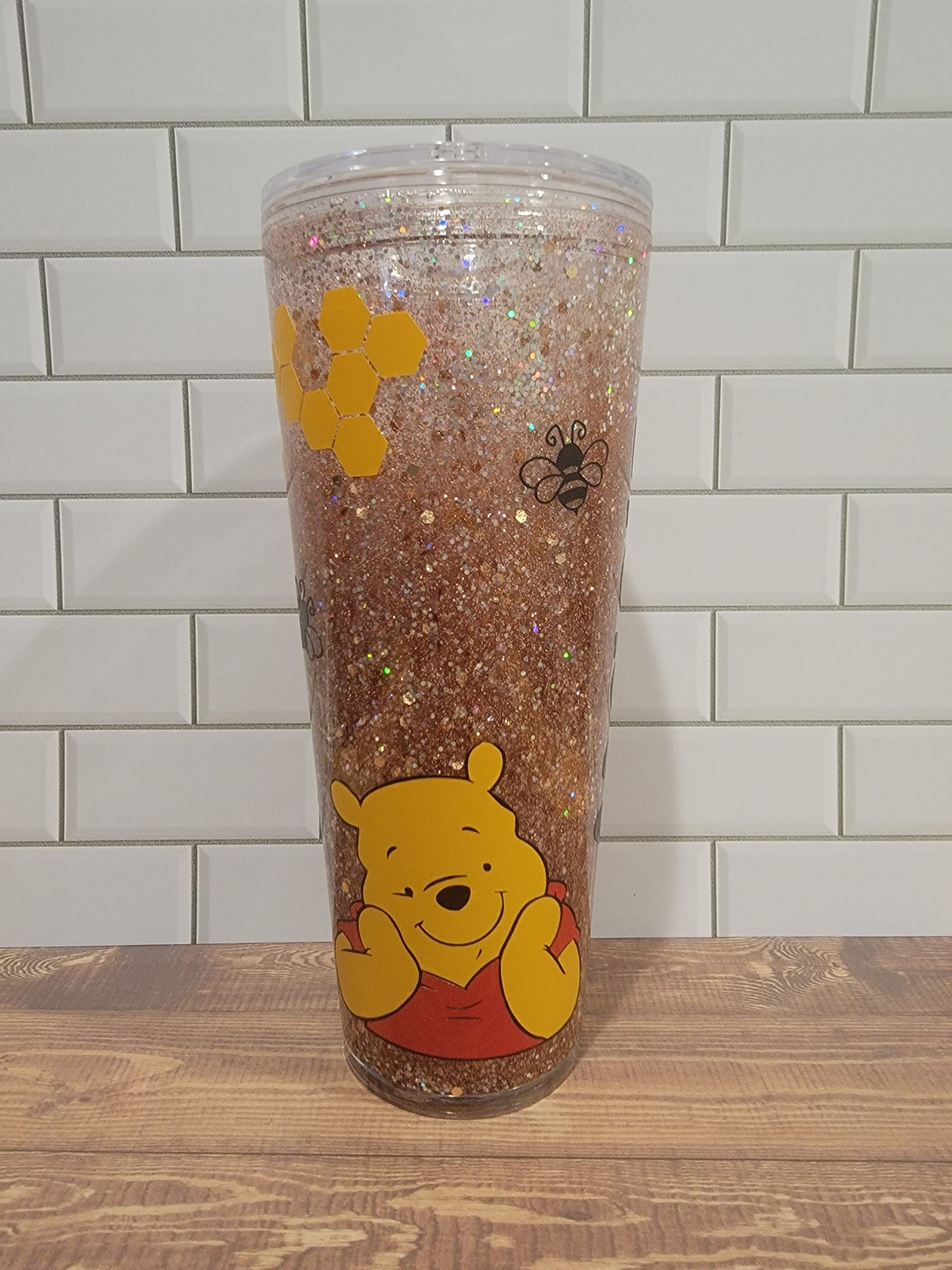 Plastic snowglobe tumbler